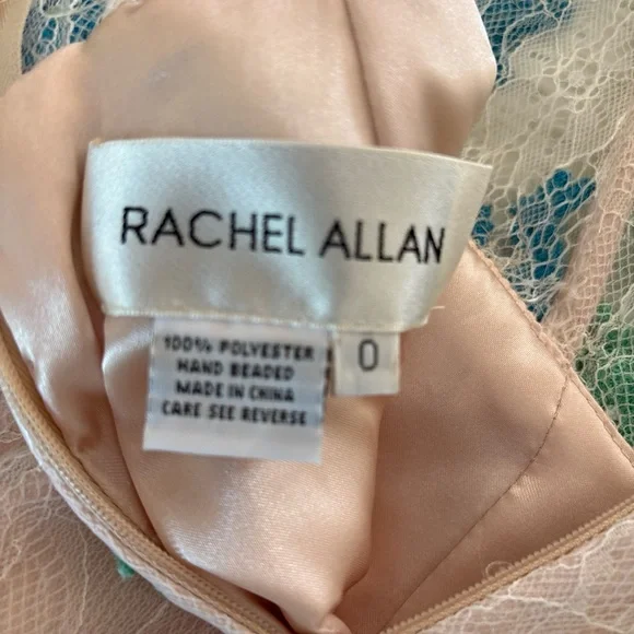 Boutique Formal Beaded Dress by Rachel Allan In Size 0 Removable Strapless - Picture 9 of 11